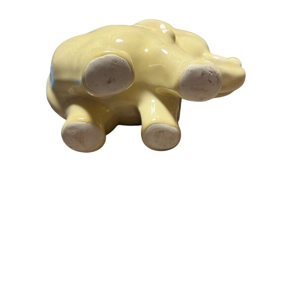 Vintage Yellow Ceramic Elephant Planter Vase‎ Glazed - Picture 6 of 6